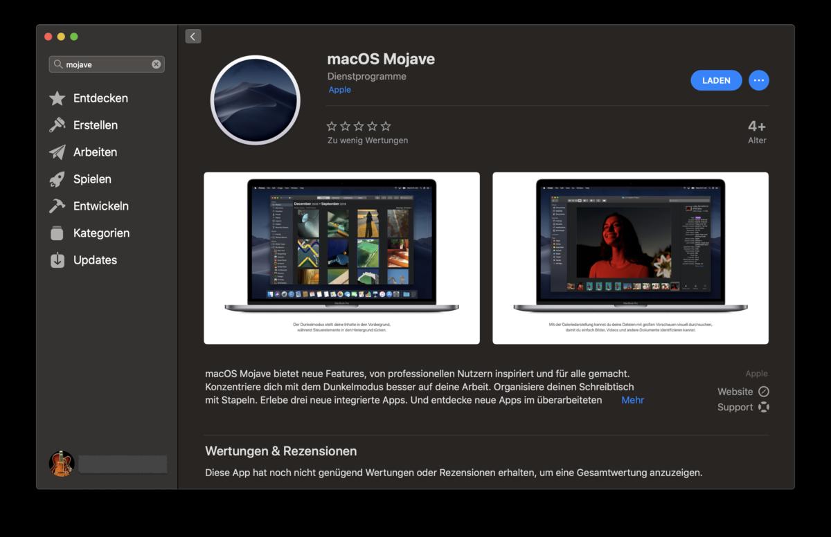Usb Stick Zum Booten Und Installieren Von Macos Mojave Erstellen Mac Life