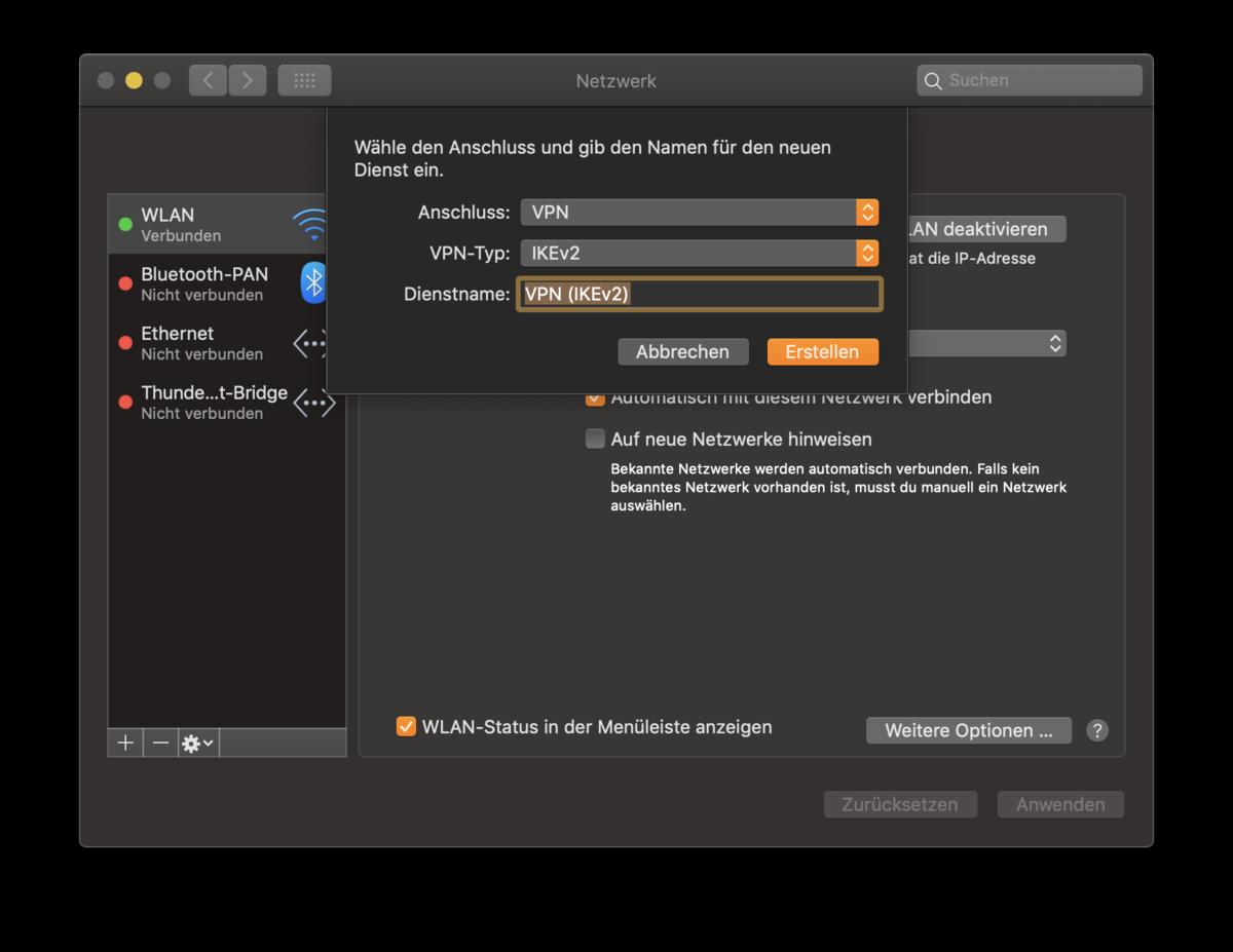 Vpn Mac Einrichten Apple Vpn Unter Macos Einrichten 2020 02 21