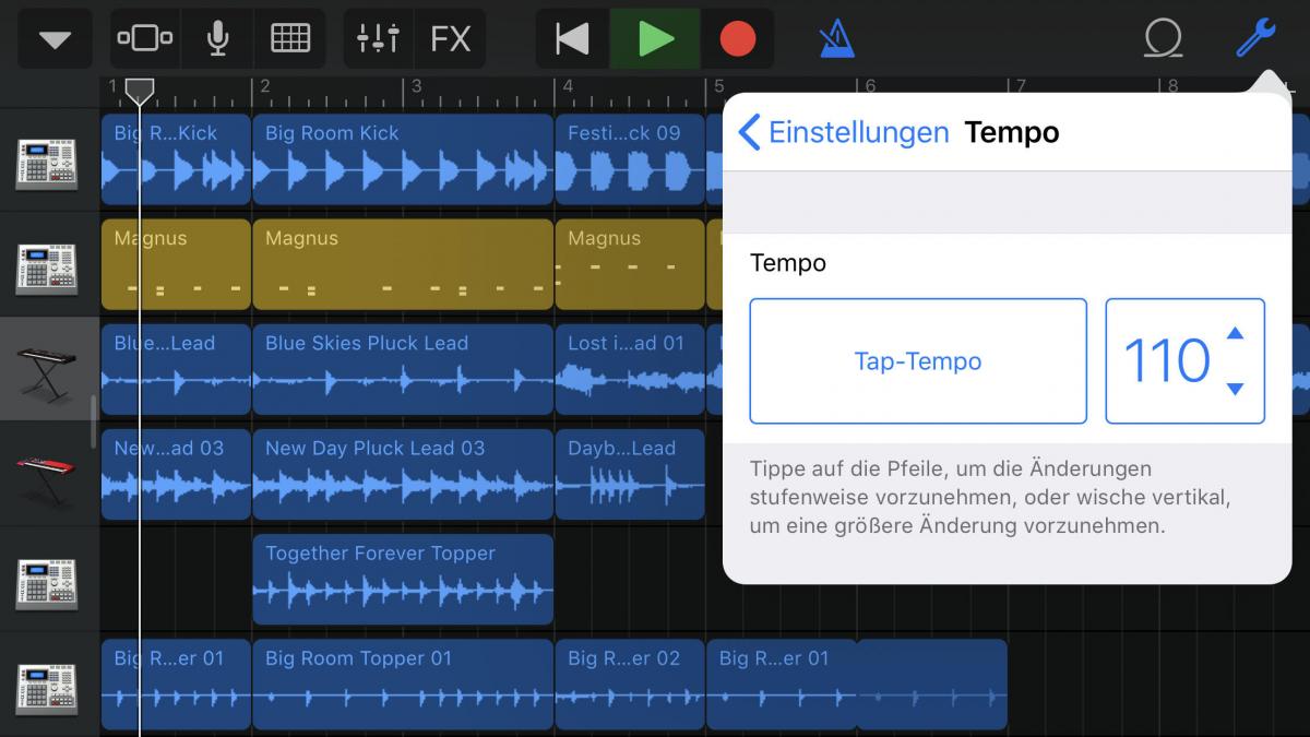 How to get full garageband on ipad pro