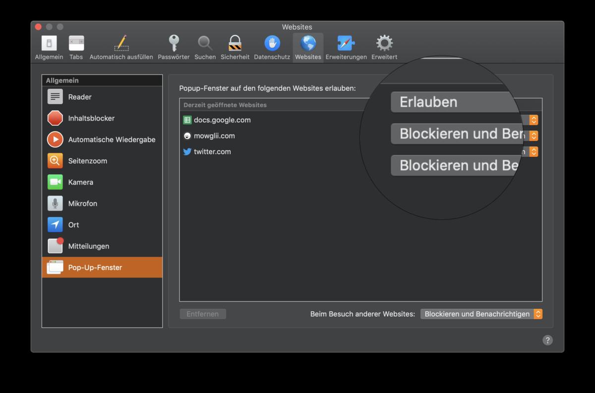 pop up fenster unter safari erlauben so geht s mac life