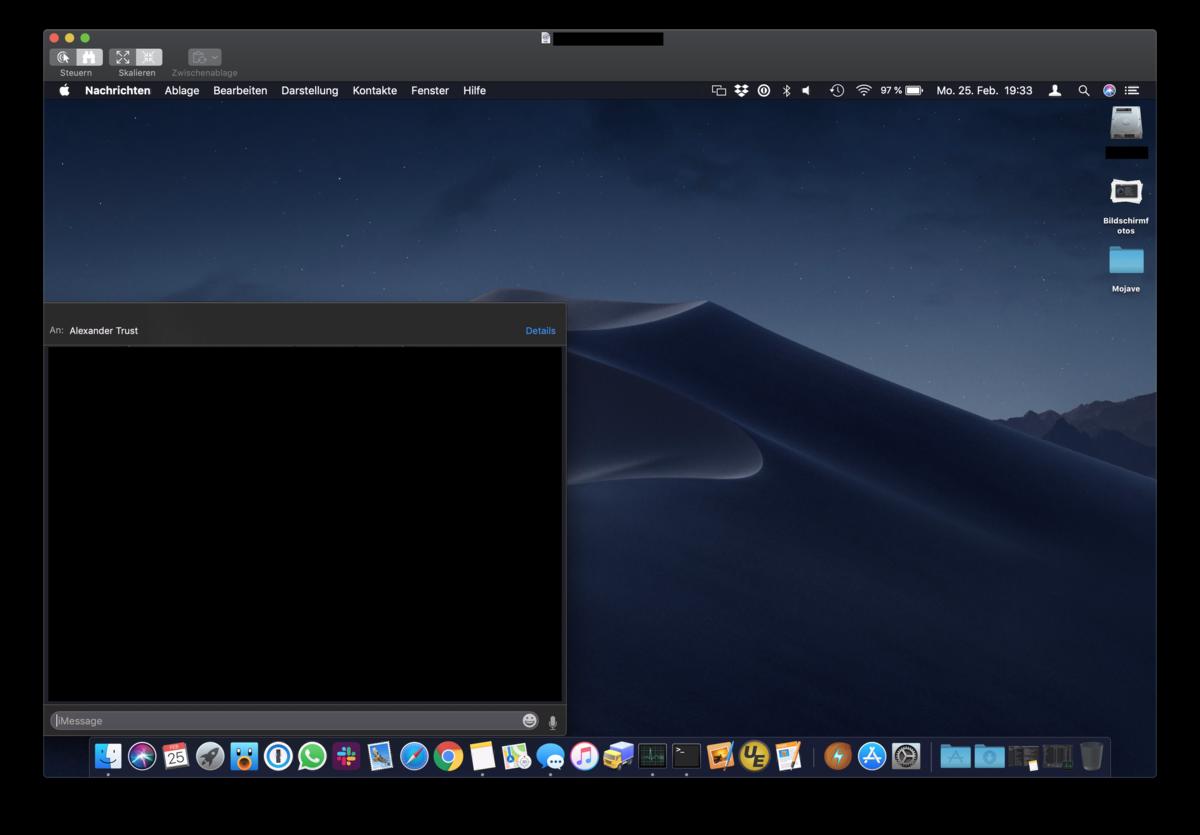 MacSupport Bildschirmfreigabe in NachrichtenApp Mac Life
