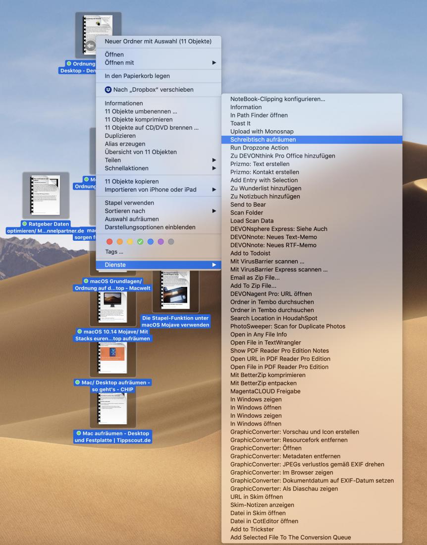 Anleitung Ordnung Auf Dem Mac Schreibtisch Ganz Automatisch Mac