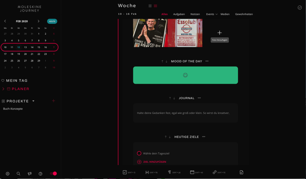 Moleskine Journey im Test Neue TodoApp für Schöngeister Mac Life