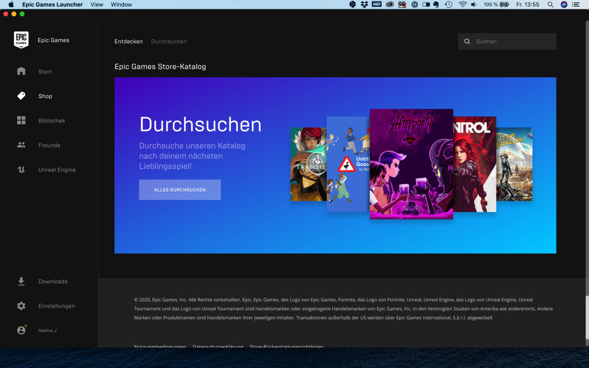epic games download mac
