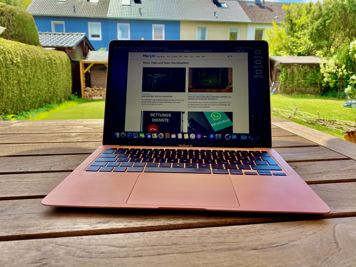 Im Test Das Macbook Air 2020 Mit Retina Display Und Neuer Tastatur Mac Life