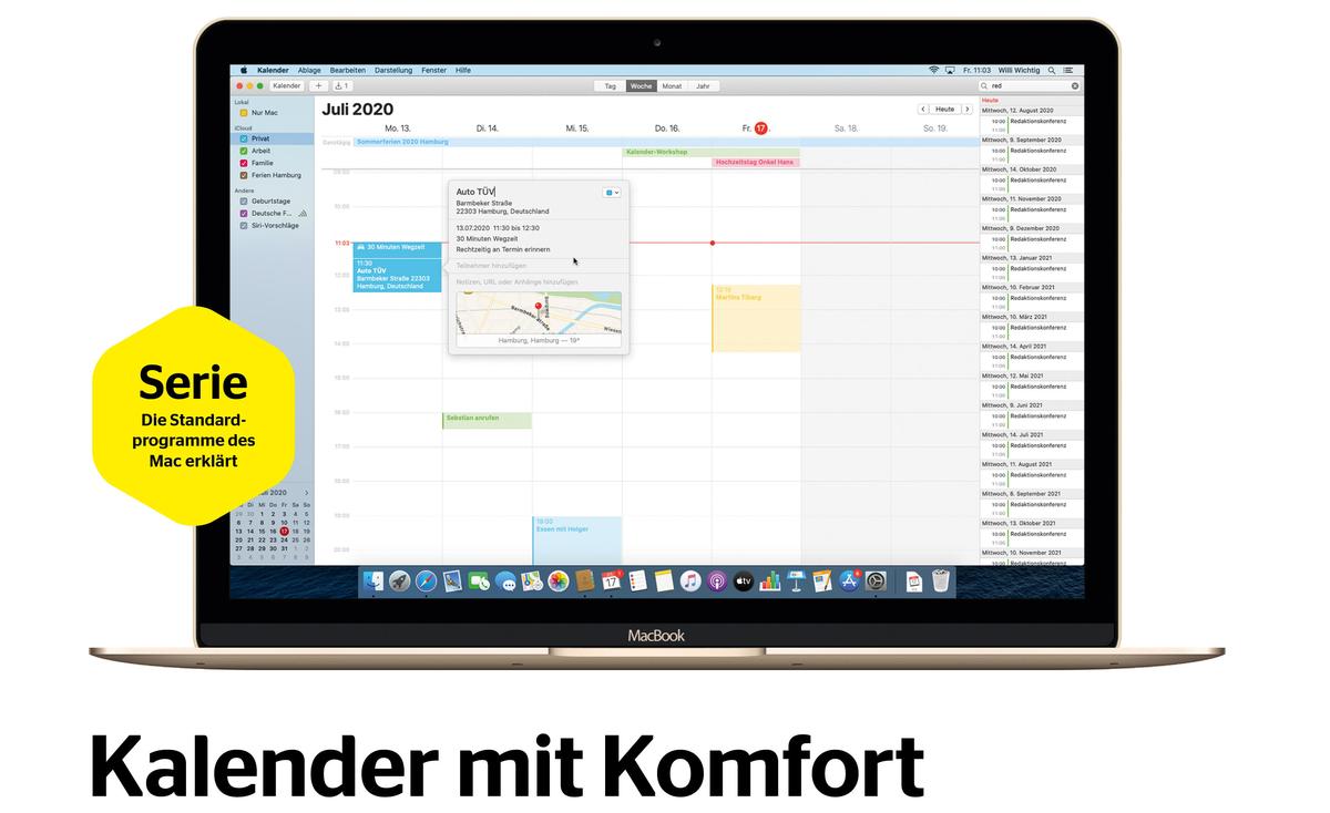 Die Kalender-App unter macOS nutzen: Termine erstellen und verwalten 