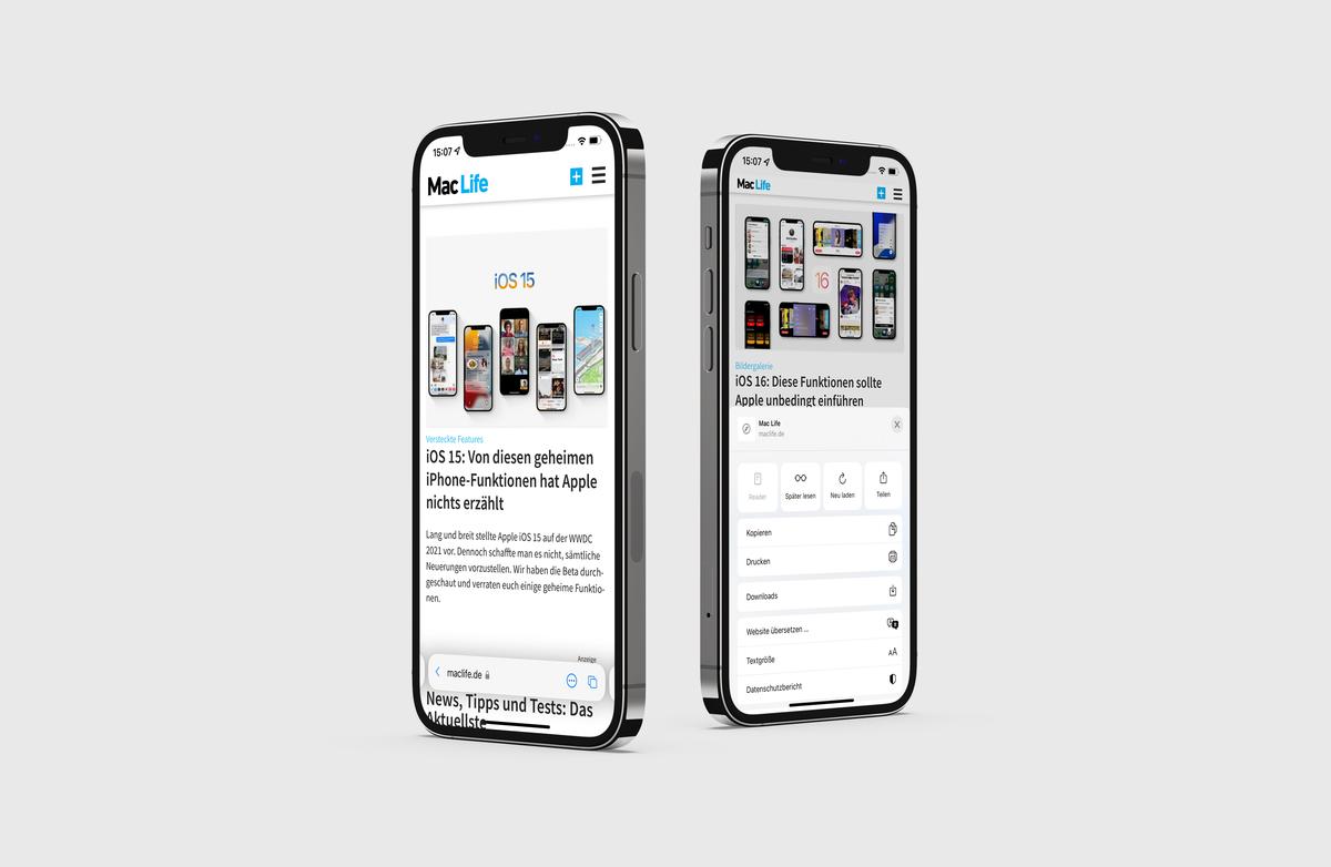 Ios 15 Das Ist Neu In Safari Fur Das Iphone Neue Funktionen Erklart Mac Life