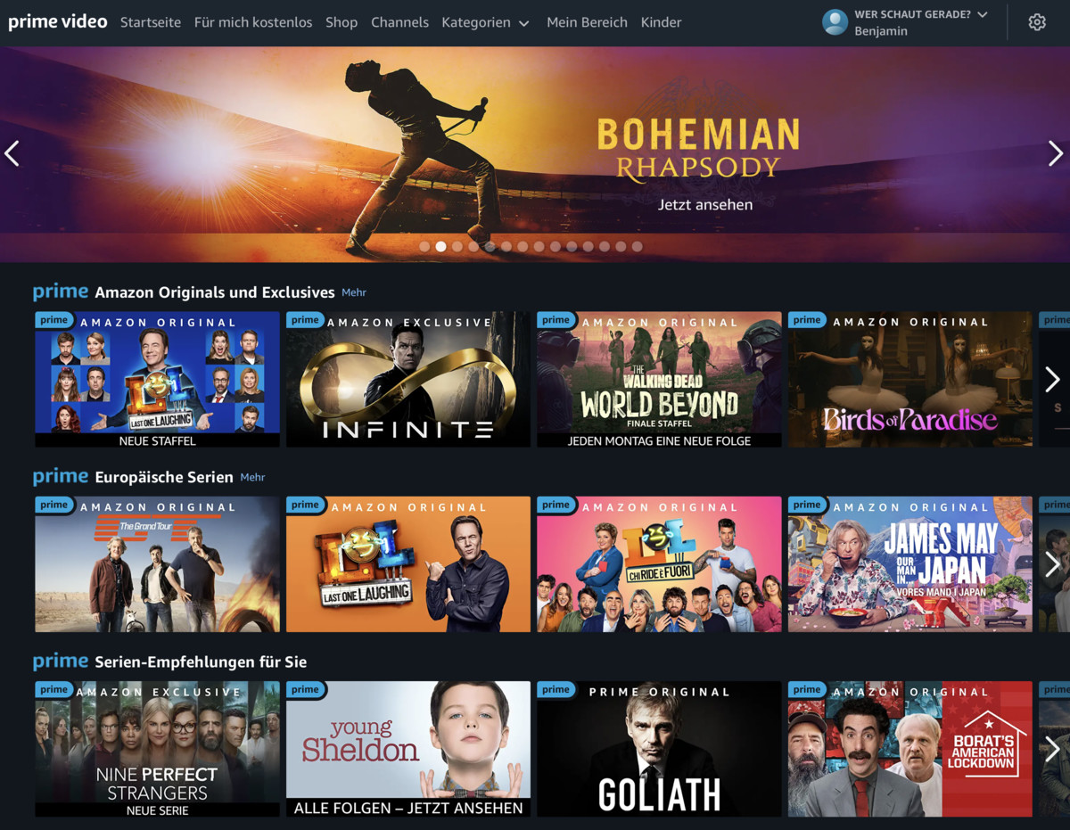 Prime Video Neuerscheinungen Okotber 2021 im Überblick