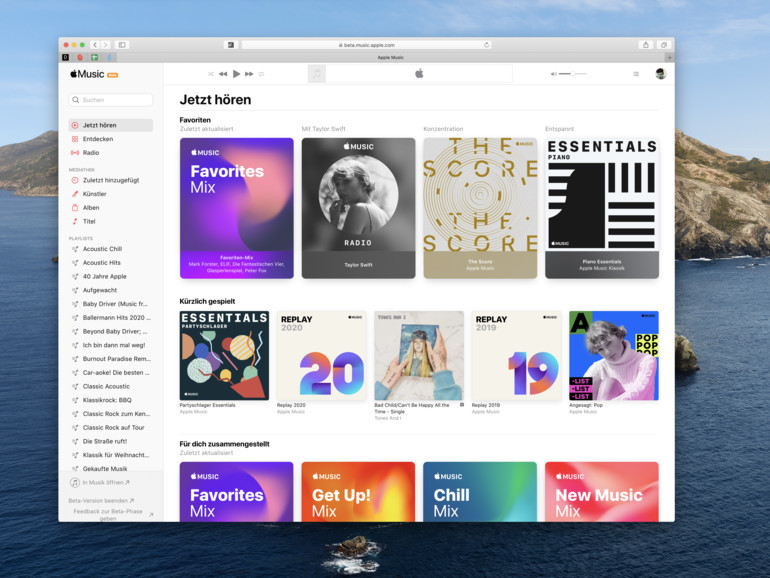 Apple Music in macOS 12.2 als native App | Mac Life