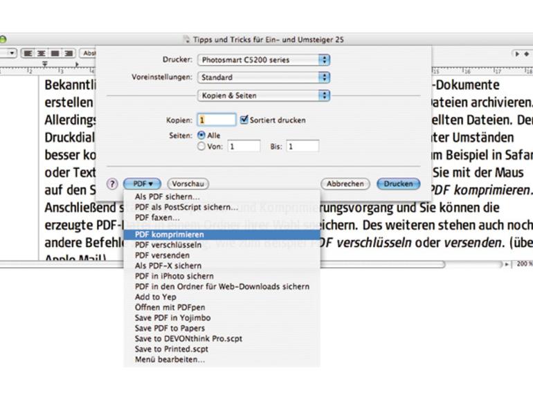 pdf datei komprimieren mac online