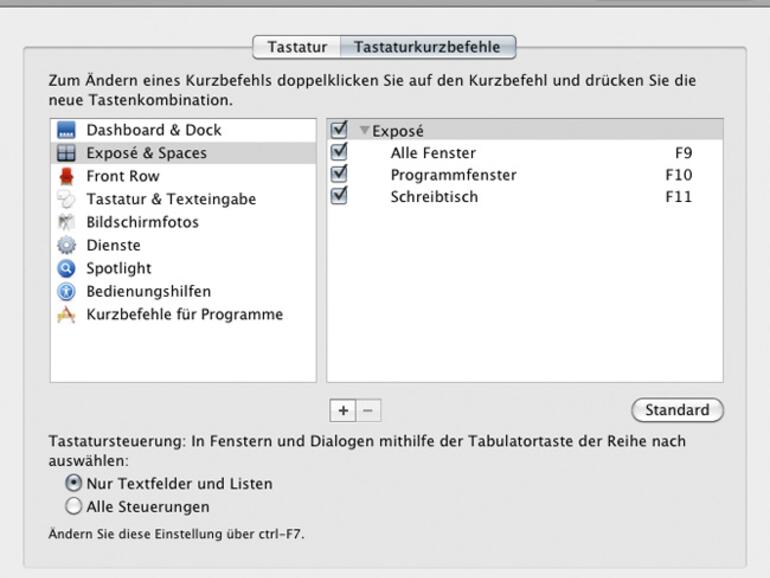 So legen Sie <b>eigene Tastaturkürzel</b> an.