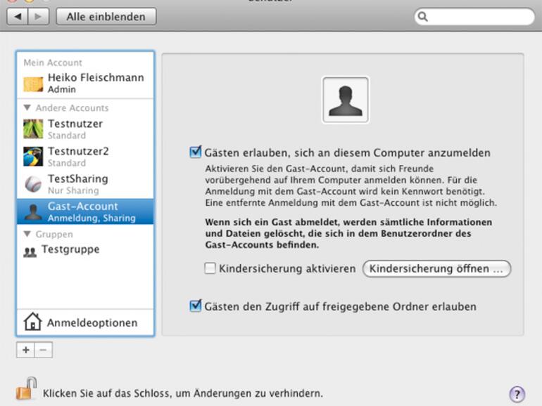 &amp;lt;b&amp;gt;Der Gastzugriff ist standardmäßig deaktiviert&amp;lt;/b&amp;gt; und sollte dies am besten auch bleiben, wenn man nicht unbedingt darauf angewiesen ist.
