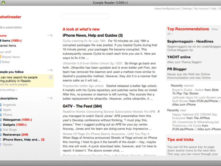 Das &amp;lt;b&amp;gt;Userscript Helvetireader&amp;lt;/b&amp;gt; macht den Google Reader zu einer Augenweide.