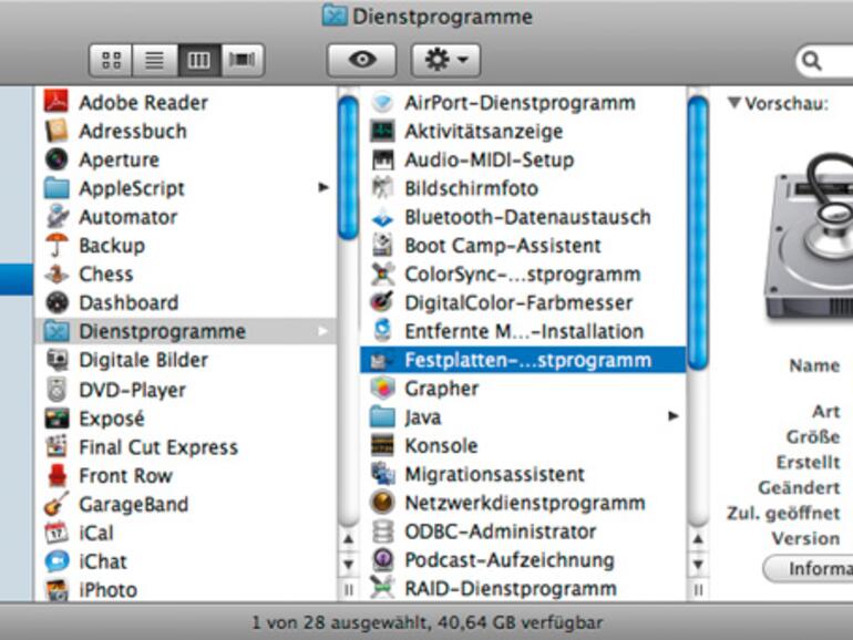 Ein <b>Dateisystem</b> ist das Bindeglied zwischen Datenträger und Ordnerstruktur.