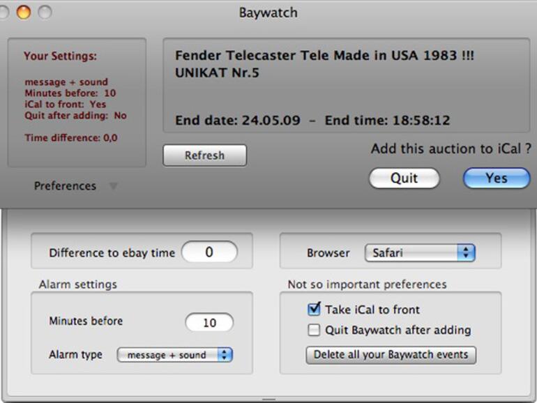 Durch die Einbindung von &amp;lt;b&amp;gt;iCal&amp;lt;/b&amp;gt; verpassen Sie keine Auktion.