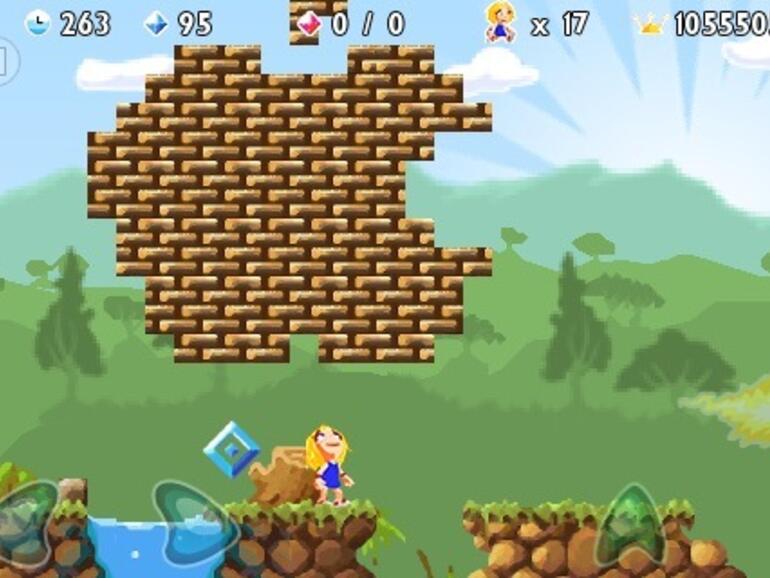 &lt;b&gt;Giana Sisters iPhone&lt;/b&gt; In Welt 10-1 versteckt sich das Apple-Markenzeichen