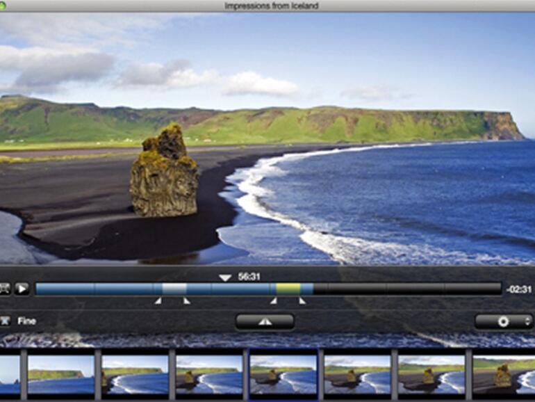 Der &amp;lt;b&amp;gt;in EyeTV integrierte Schnitteditor&amp;lt;/b&amp;gt; zum Bearbeiten von TV-Sendungen.