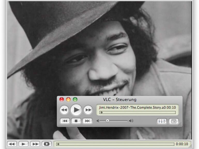 Videowiedergabe mit dem <b>VideoLan-Client</b>.