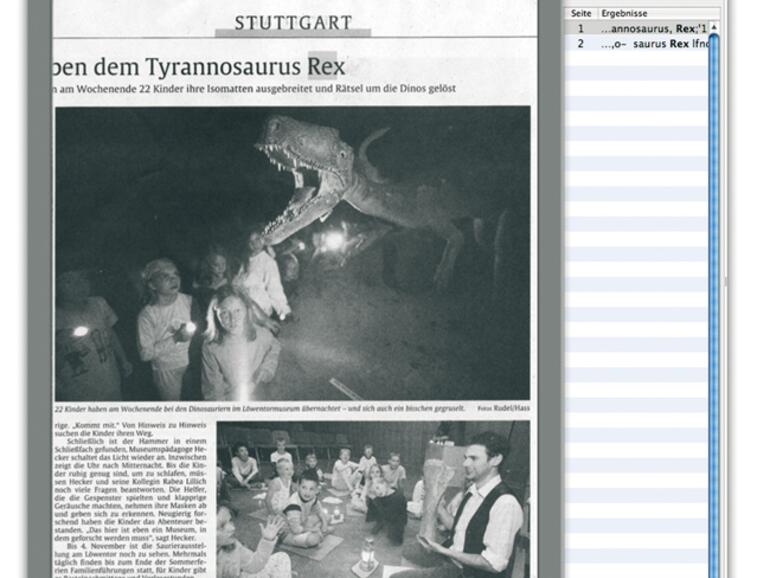 Abb. 7: Im eingescannten &lt;b&gt;PDF-Dokument&lt;/b&gt; kann in Vorschau oder im Acrobat Reader mittels Suchbegriffen gesucht werden.