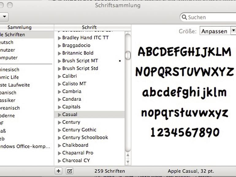 &lt;b&gt;Apples Standard-Tool&lt;/b&gt; überzeugt bei kleineren Font-Datenbanken. Will man mehr, sollte man sich aber am Profi -Markt umschauen.