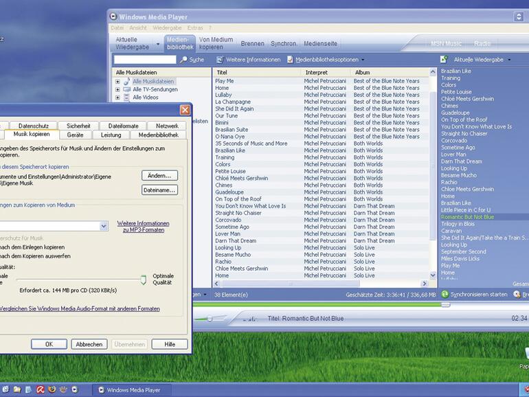 <b>Windows Media Playe</b>r: Hübsch aber harmlos.