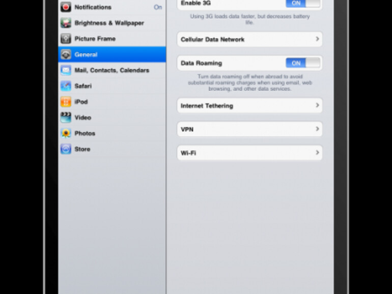 iPad: Die Netzwerkeinstellungen