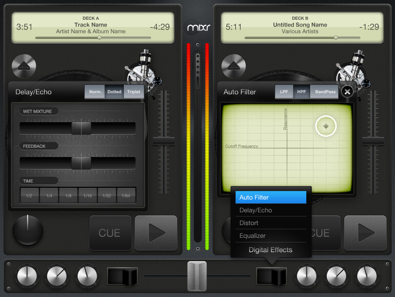 Mixr: Effekte