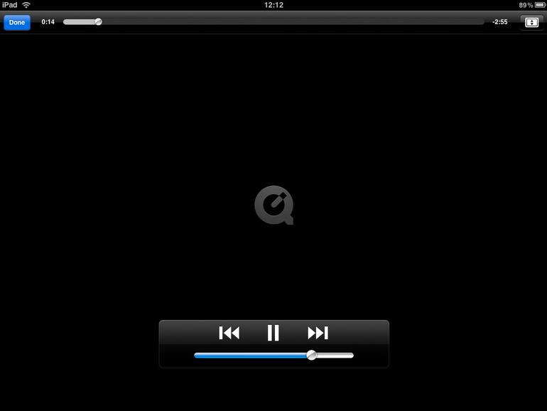 &lt;b&gt;Die App StreamToMe erlaubt das Streaming von Videoinhalten auf das iPad: Während über das via VGA angeschlossene Gerät das Video zu sehen ist, zeigt das iPad-Display lediglich Steuerelemente.&lt;/b&gt;