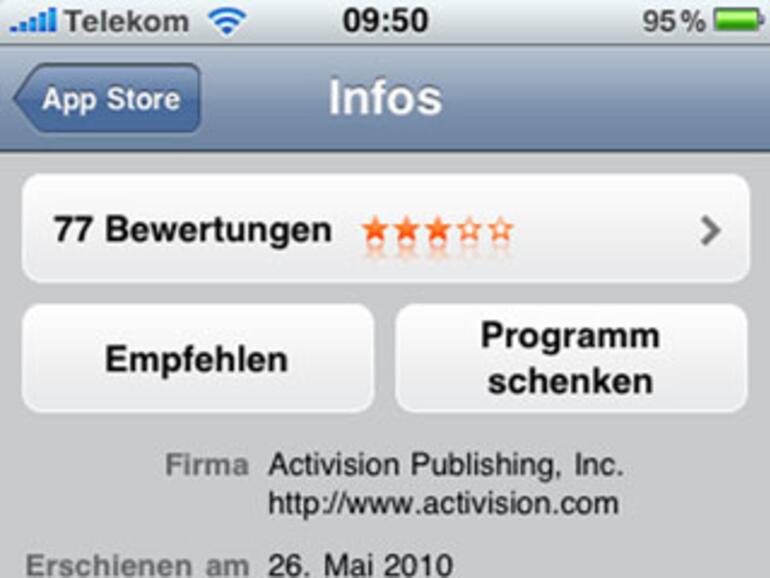 &lt;b&gt;Schenken im AppStore: &lt;/b&gt;Gute Apps für gute Freunde: Ab sofort kein Problem
