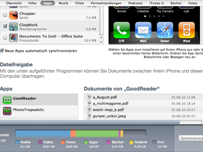 Die neue Kapazitätsanzeige