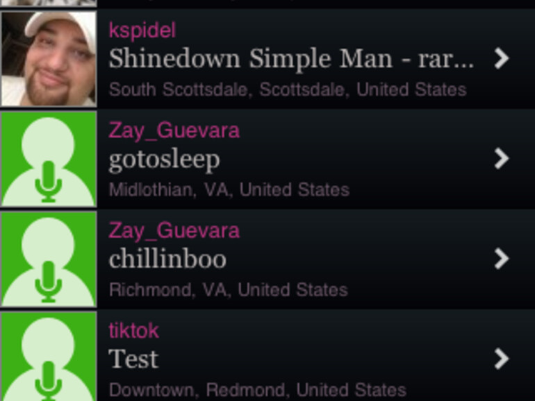 Audioboo, die iPhone-App