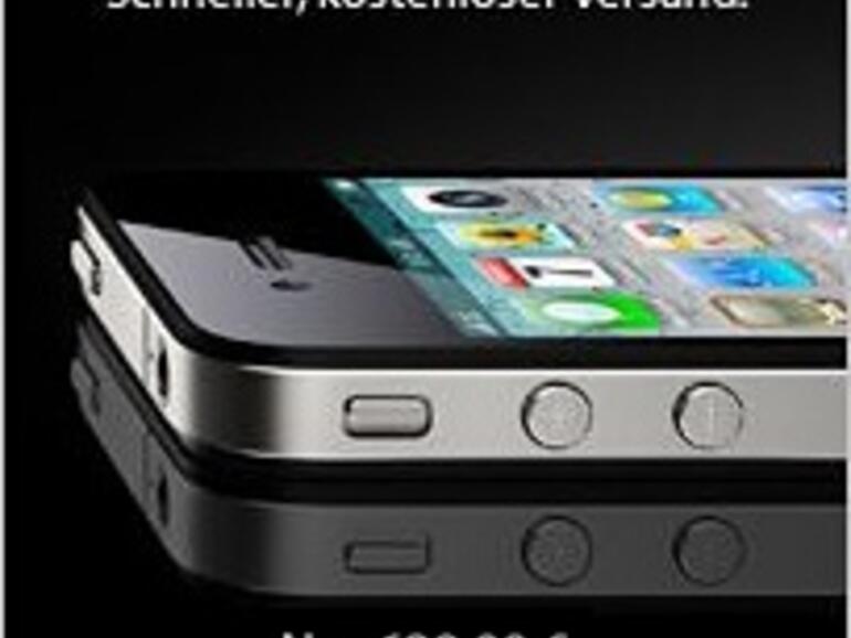 Mit diesem Banner weist Apple bereits am 26. Oktober auf die Verfügbarkeit des iPhone 4 direkt im hauseigenen Online Shop hin