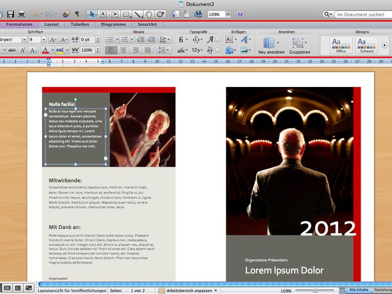 &lt;b&gt;Die Ribbon-Toolbar:&lt;/b&gt; Eine kontroverse Neuerung unter Windows, Mac-User behalten jedoch ihre altbekannte Menüleiste als Alternative.