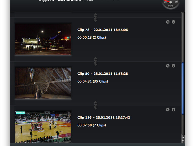 Import von der Speicherkarte