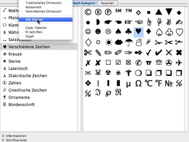 Mac Os X Sonderzeichen Auswahlen Mac Life