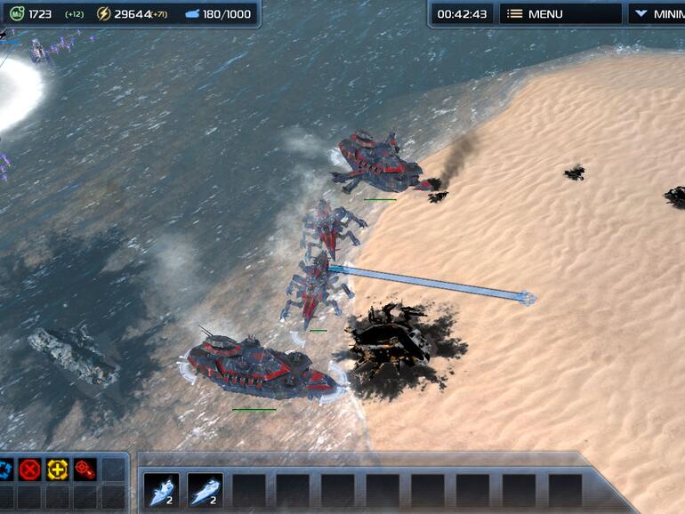 Die Cybrain-Schiffe können sich sogar transformieren