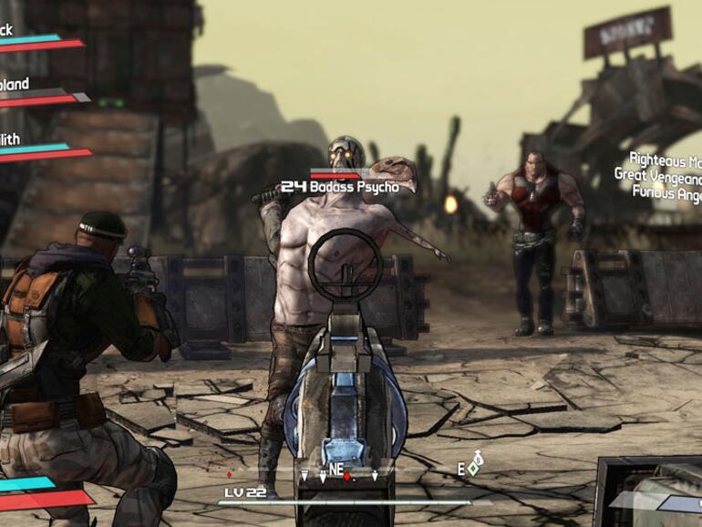 In Bezug auf die Grafik setzt Borderlands auf die comichafte Cel-Shading-Technik