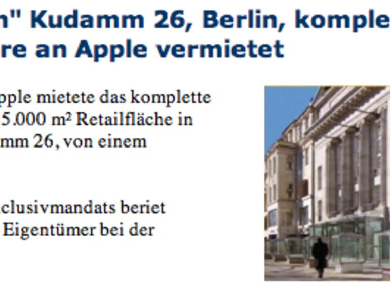 Die frohe Botschaft im News-Bereich der Makler.