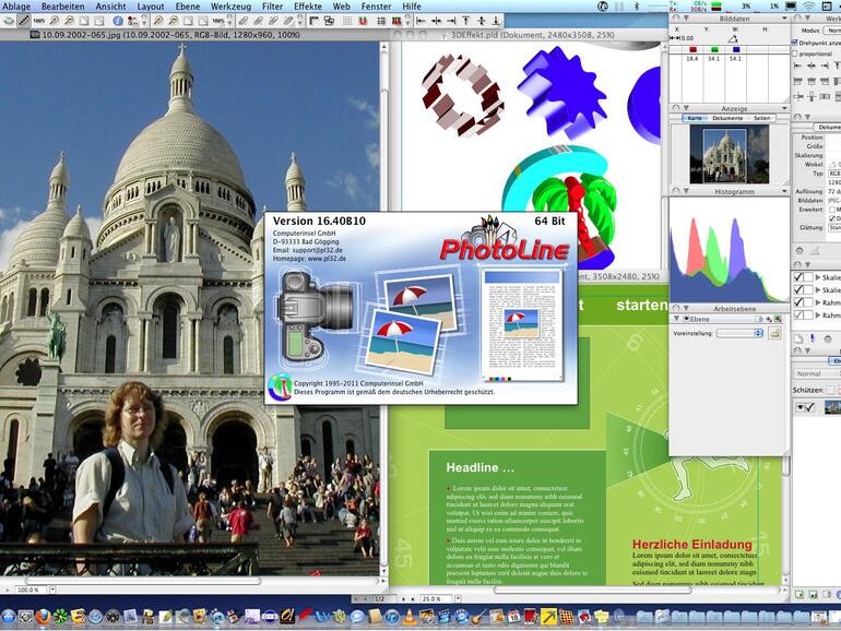 PhotoLine heute: Pixel, Vektoren und Texte friedlich vereint