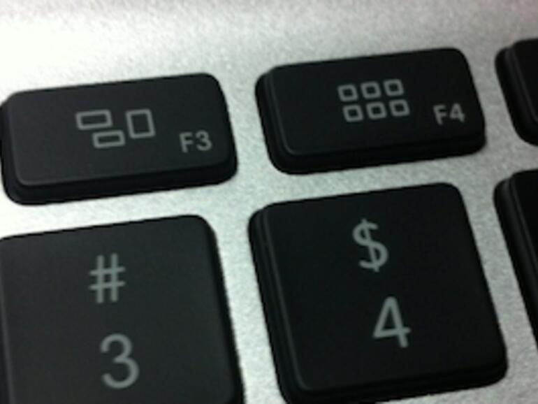 Aktuelle Tastaturen von Apple haben spezielle Tasten für Launchpad und Mission Control