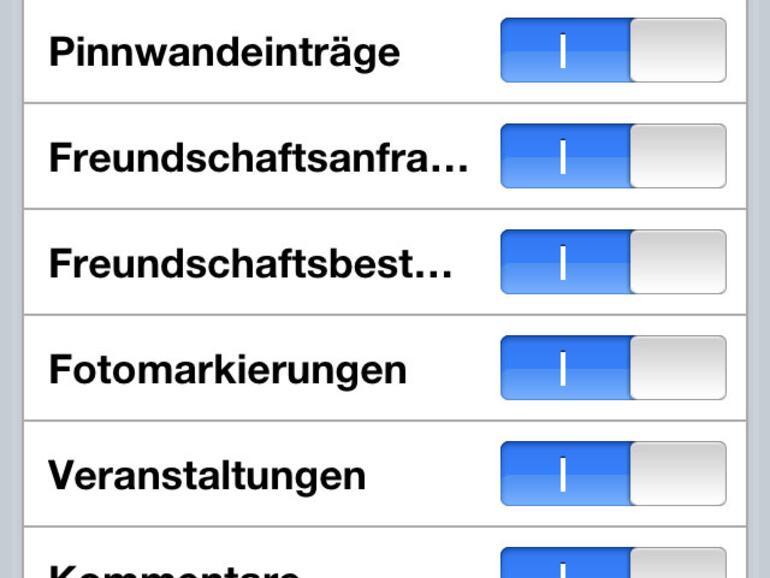 Sie können die Push-Funktionen von Apps in den jeweiligen App-Einstellungen zumeist deaktivieren