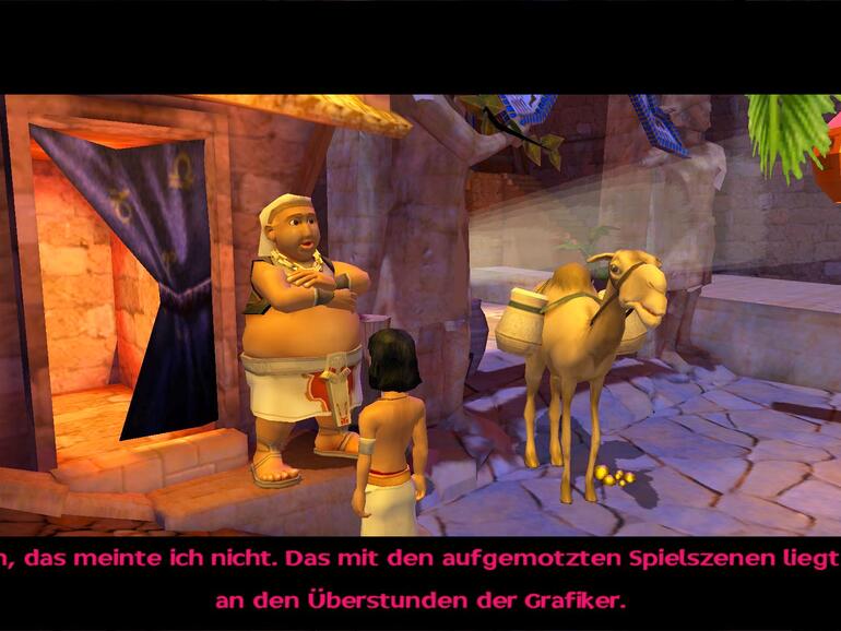 Ankh strotz vor lustigen Spielszenen und Dialogen der Protagonisten