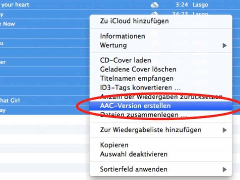 &amp;lt;strong&amp;gt;Durch das erneute Kodieren der Songs wird die tatsächliche Qualität nicht gesteigert, allerdings erfüllen die Dateien danach die iTunes-Match-Mindestanforderungen.&amp;lt;/strong&amp;gt;