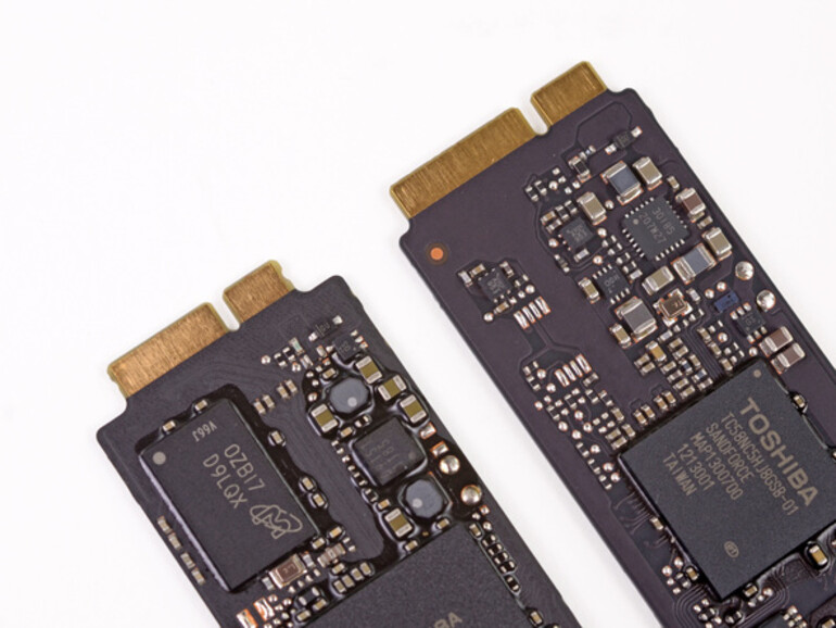 Der Connector der neuen MacBook Air SSDs.
