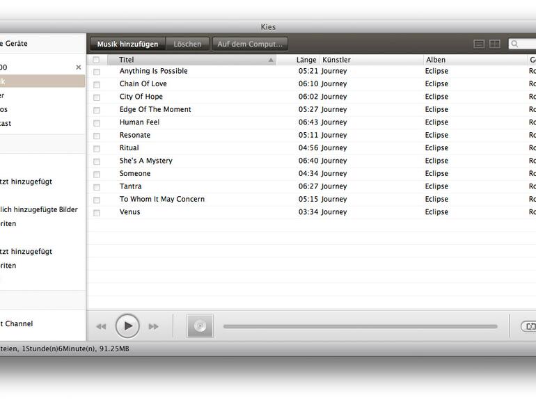 Samsung Synchronisationssoftware Kies verbindet das Galaxy S III mit dem Mac oder Windows-PC