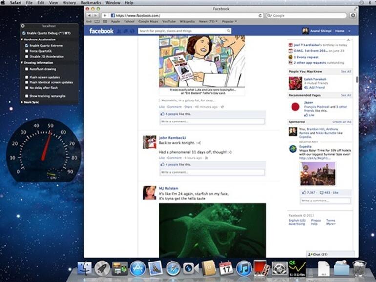 Ein MacBook Pro von 2011 war mit 46 bis 60 fps deutlich ruckelfreier unterwegs.