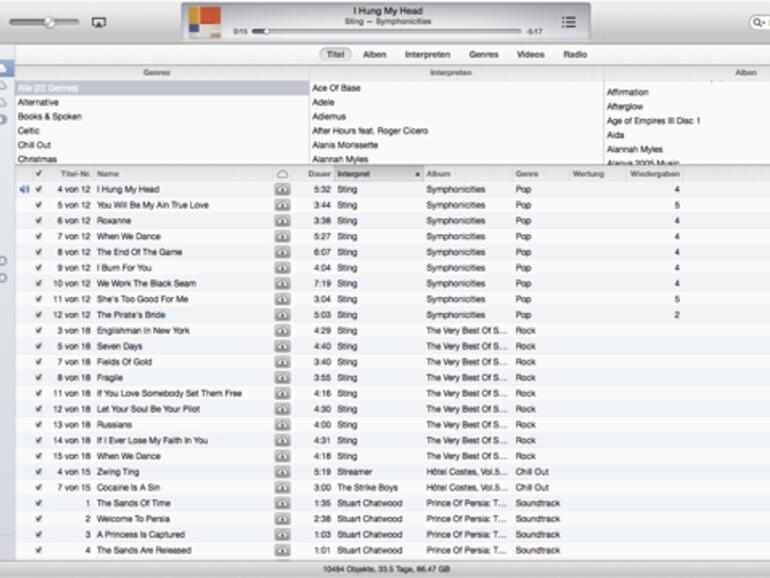 &lt;b&gt;Seitenleiste &amp; Spaltenbrowser: &lt;/b&gt;Das „alte“ iTunes lässt sich leicht wiederherstellen