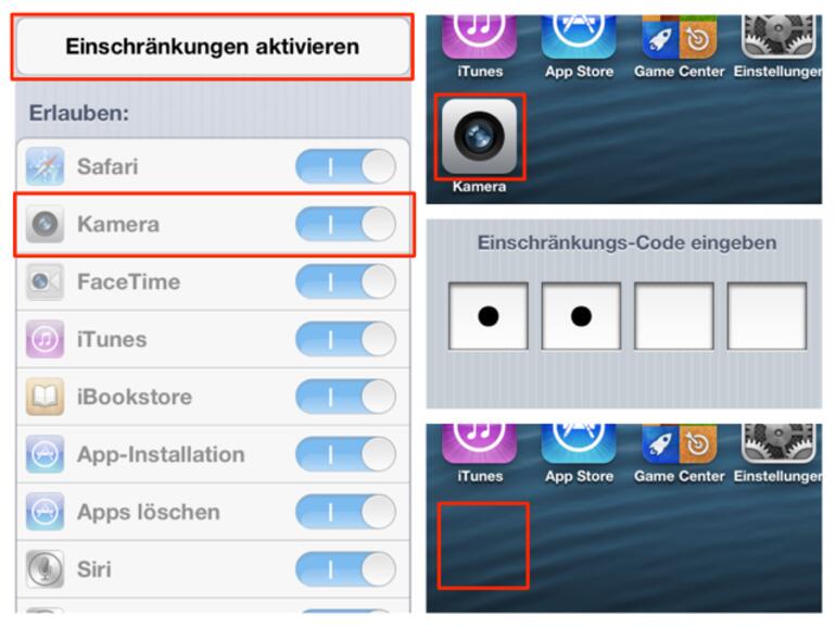 So deaktivieren Sie die mitgelieferten Apps von Apple.