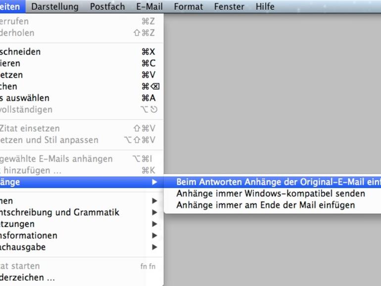 Mail App Vom Versand Von Anhangen Mac Life