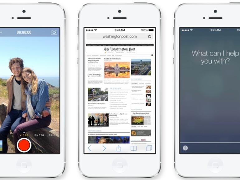 &amp;lt;b&amp;gt;iOS 7:&amp;lt;/b&amp;gt; Kamera, Safari und Siri